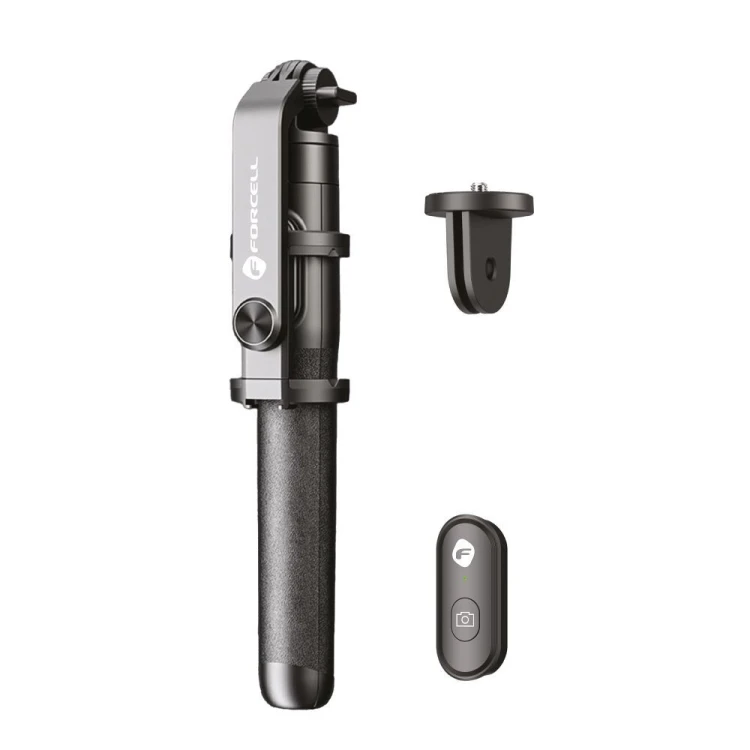 Selfie stick Forcell F-Grip S150XL tripod z pilotem bezprzewodowym czarny 0INT