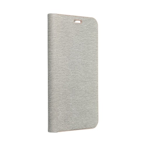Etui z klapką Luna Book Gold srebrne