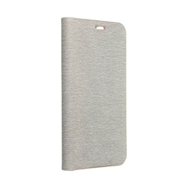 Etui z klapką Luna Book Gold srebrne