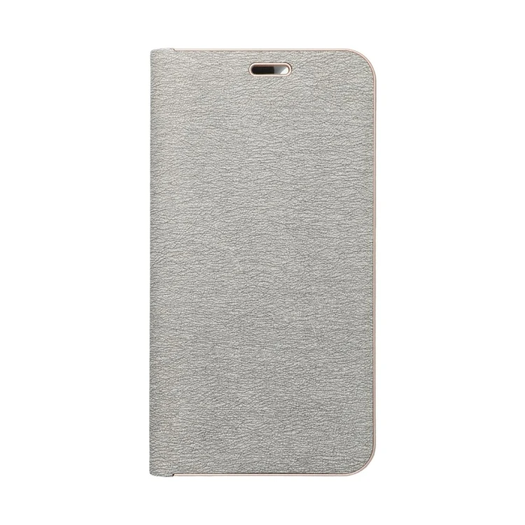 Etui z klapką Luna Book Gold srebrne