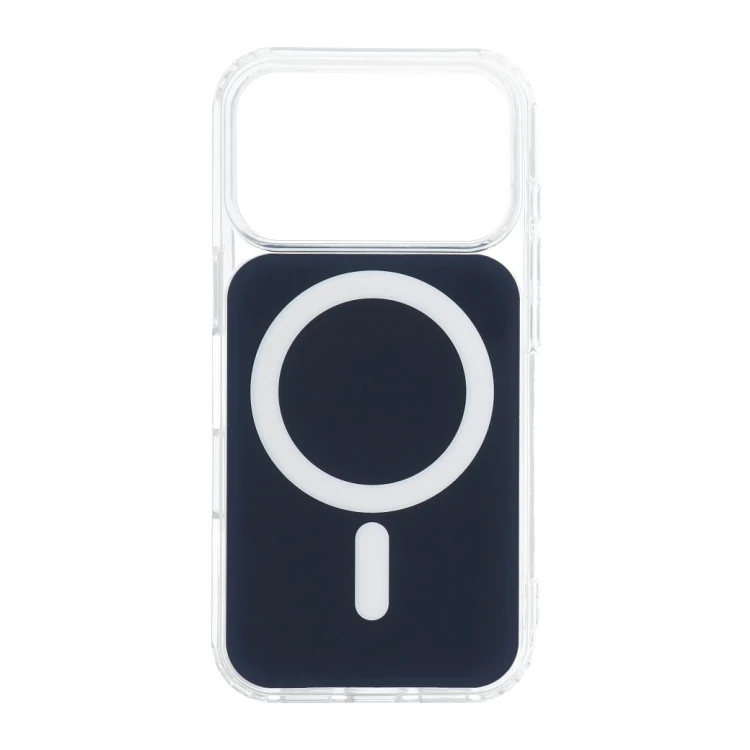 Etui Clear Fusion Mag Cover zgodne z MagSafe granatowe