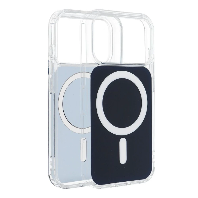 Etui Clear Fusion Mag Cover zgodne z MagSafe granatowe