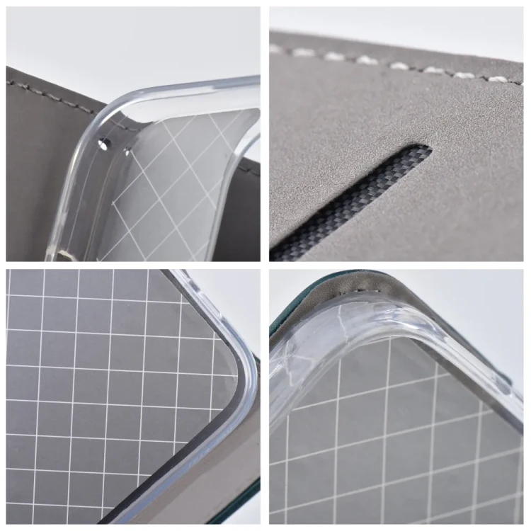 Etui z klapką na Samsung A57 5G Smart Magneto ciemnozielone
