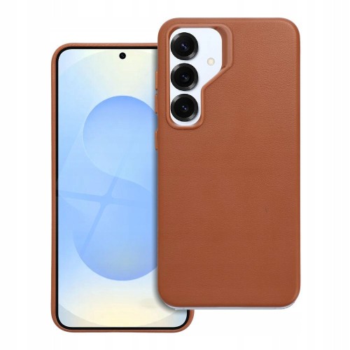 Etui Plecki LEATHER MAG COVER do SAMSUNG S25 brązowy