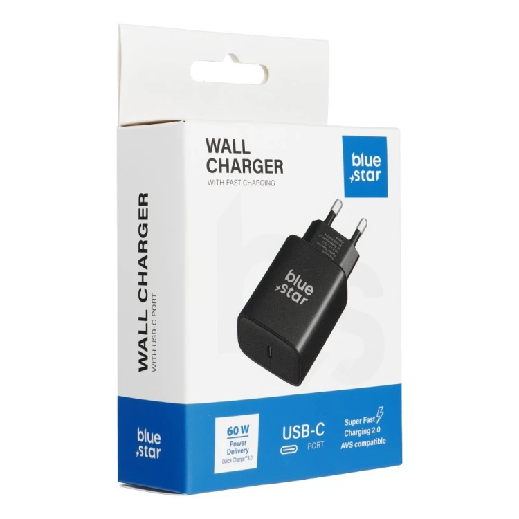 Ładowarka sieciowa do telefonu Blue Star USB C AVS SFC2.0 3A 60W TFB-SFC-60W