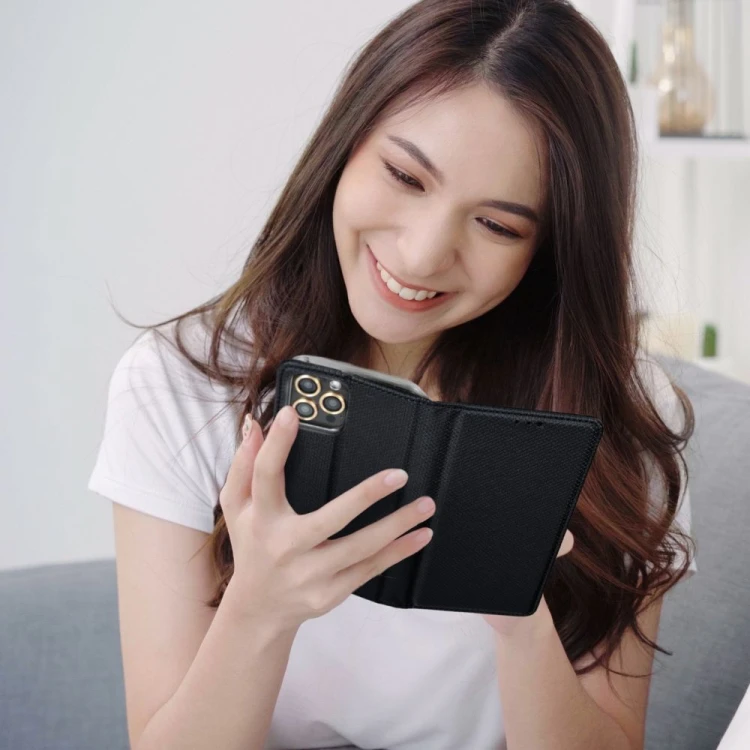Etui z klapką na Motorola Edge 70 Fusion Smart Case Book czarne
