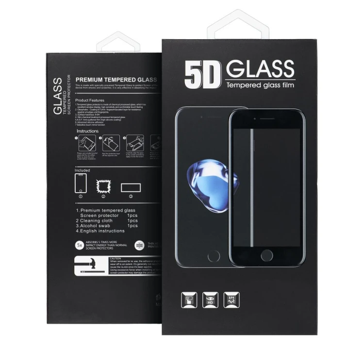 Szkło hartowane 5D Full Glue do Motorola EDGE 60 PRO Tempered Glass (curved edge) czarne