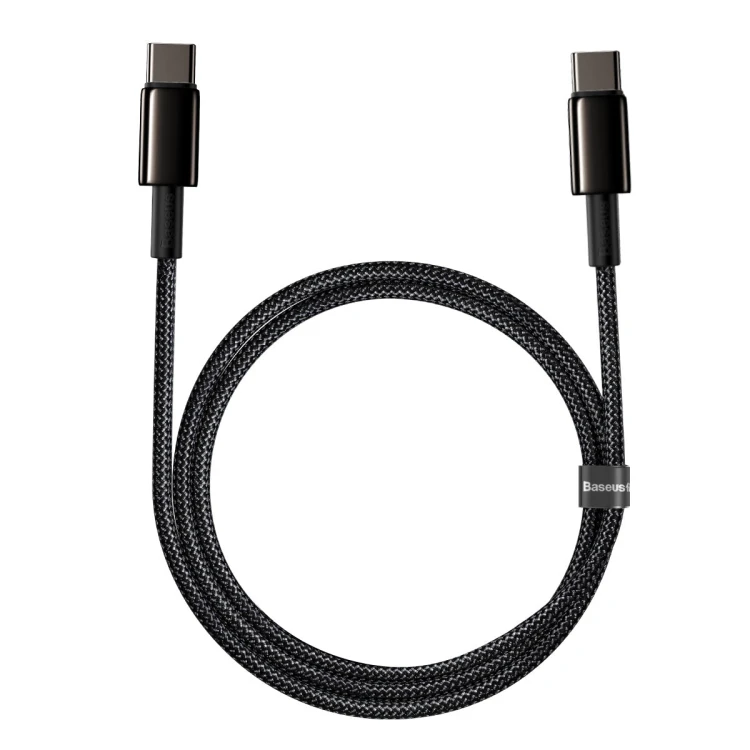 Baseus Tungsten Gold kabel USB-C - USB-C 100W 1m Black