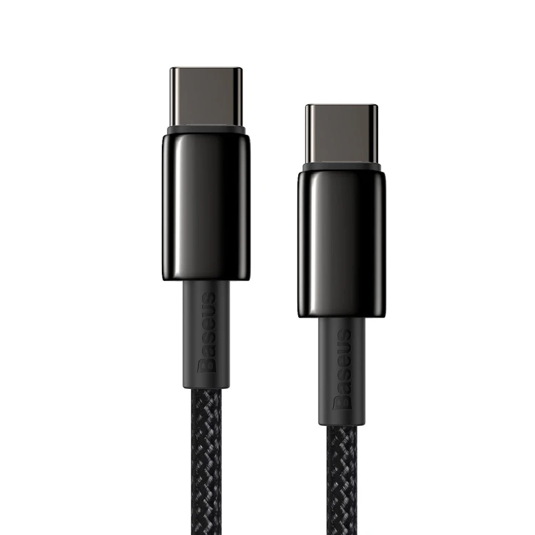 Baseus Tungsten Gold kabel USB-C - USB-C 100W 1m Black