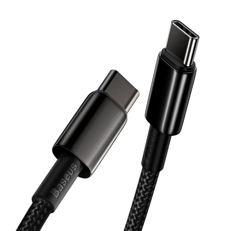 Baseus Tungsten Gold kabel USB-C - USB-C 100W 1m Black