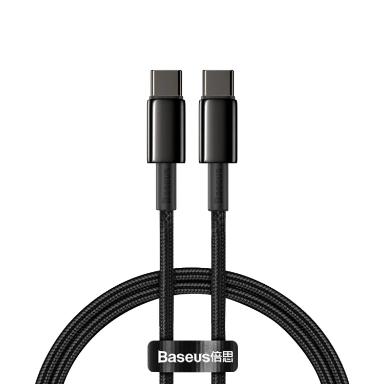 Baseus Tungsten Gold kabel USB-C - USB-C 100W 1m Black