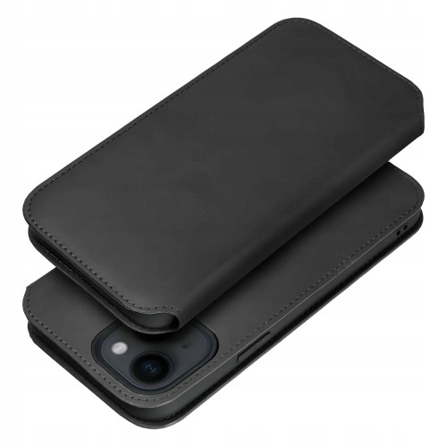 Etui z klapką / Kabura DUAL POCKET Book do Samsung Galaxy S25 czarny
