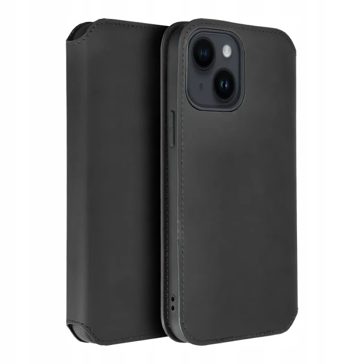 Etui z klapką / Kabura DUAL POCKET Book do Samsung Galaxy S25 czarny
