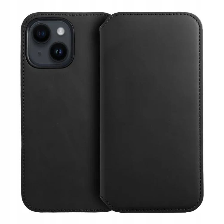Etui z klapką / Kabura DUAL POCKET Book do Samsung Galaxy S25 czarny