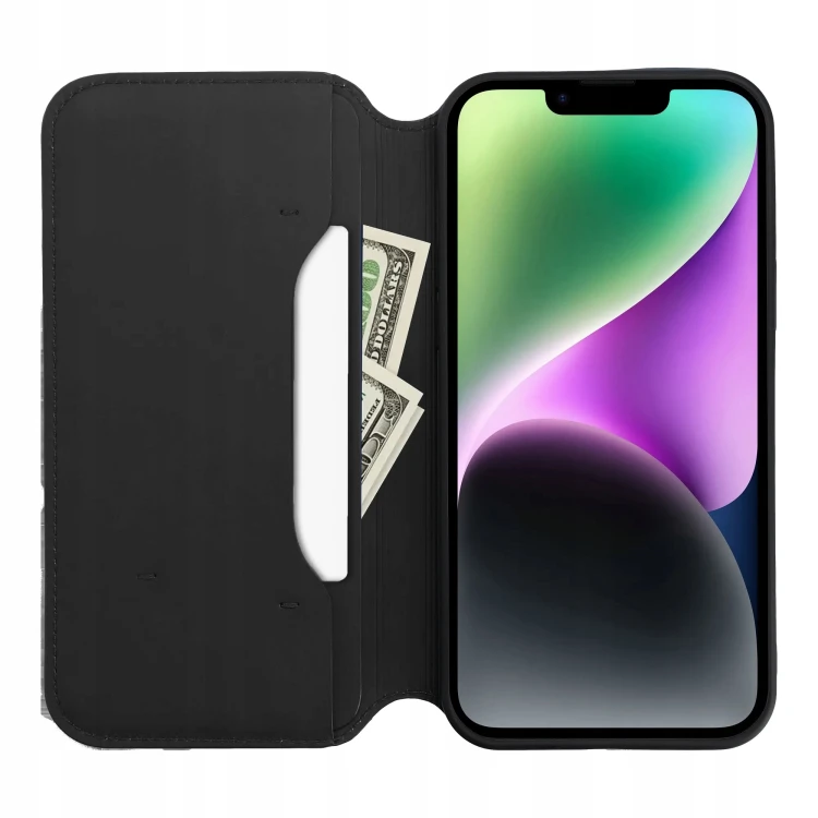 Etui z klapką / Kabura DUAL POCKET Book do Samsung Galaxy S25 czarny