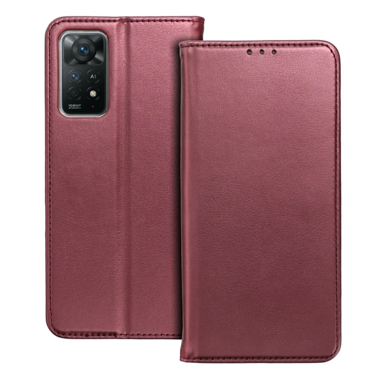 Kabura SMART MAGNETO do XIAOMI Redmi 15C burgundowy
