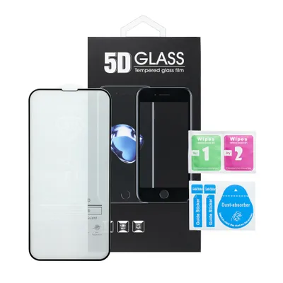 5D Full Glue Tempered Glass - do Motorola G35 / G36 czarny