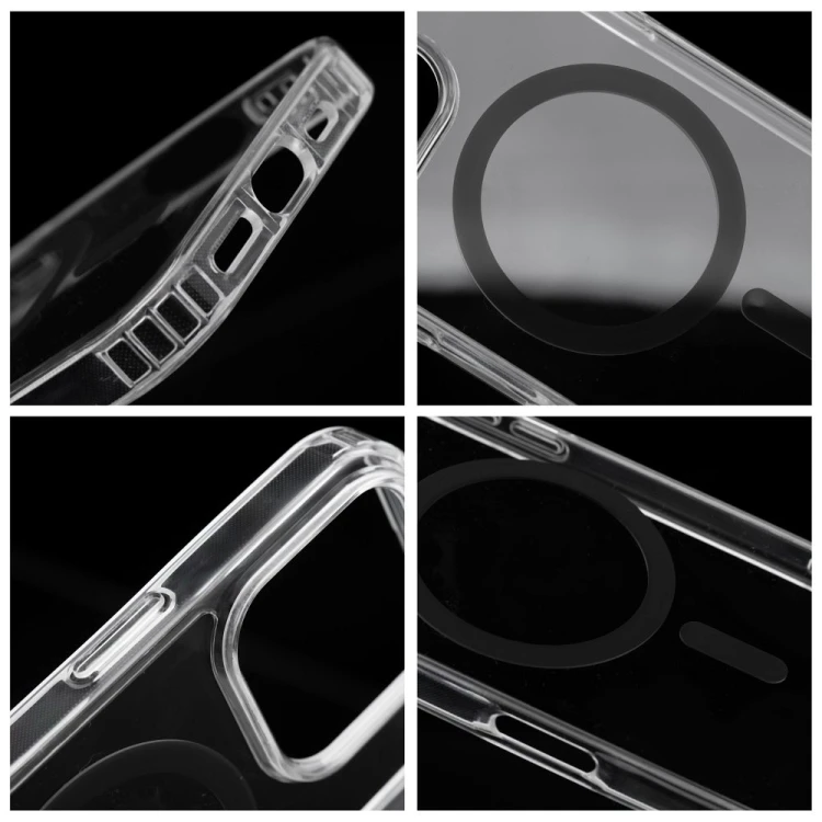 Etui na Samsung S26 ULTRA Drop Glue Colorful Ring Mag Cover zgodny z MagSafe czarne